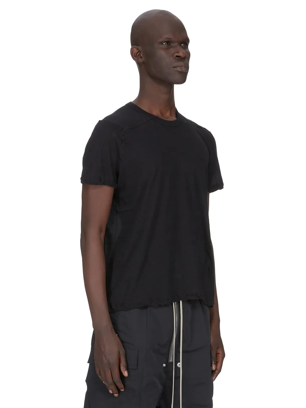 Rick Owens Temple Short Level T In Black Unstable Cotton