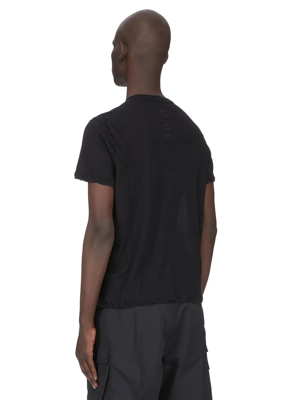 Rick Owens Temple Short Level T In Black Unstable Cotton