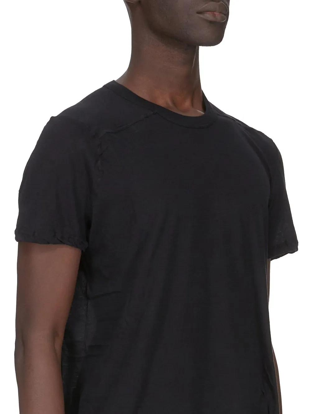 Rick Owens Temple Short Level T In Black Unstable Cotton