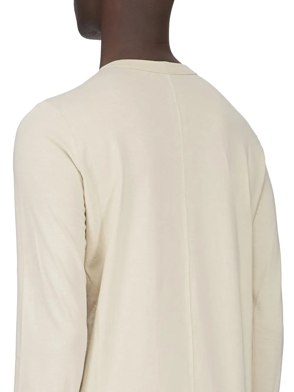 Rick Owens Temple Level Ls T In Sand Classic Cotton Jersey