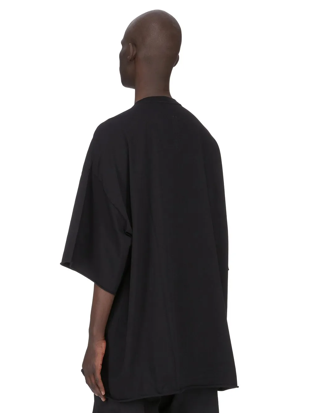 Rick Owens Temple V Tommy T In Black Classic Cotton Jersey
