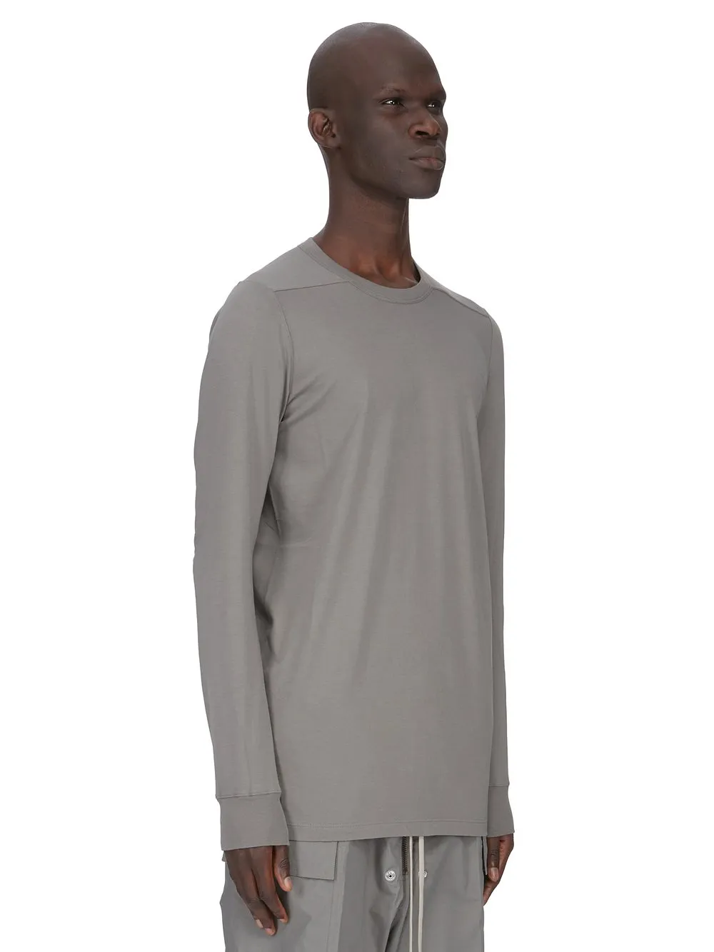 Rick Owens Temple Level Ls T In Euca Classic Cotton Jersey