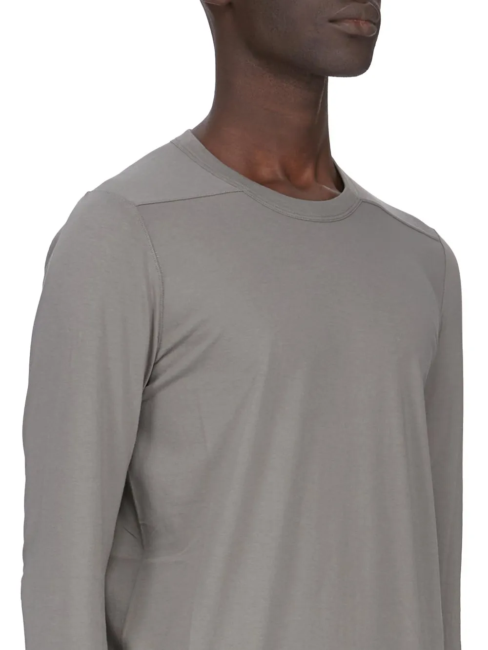 Rick Owens Temple Level Ls T In Euca Classic Cotton Jersey