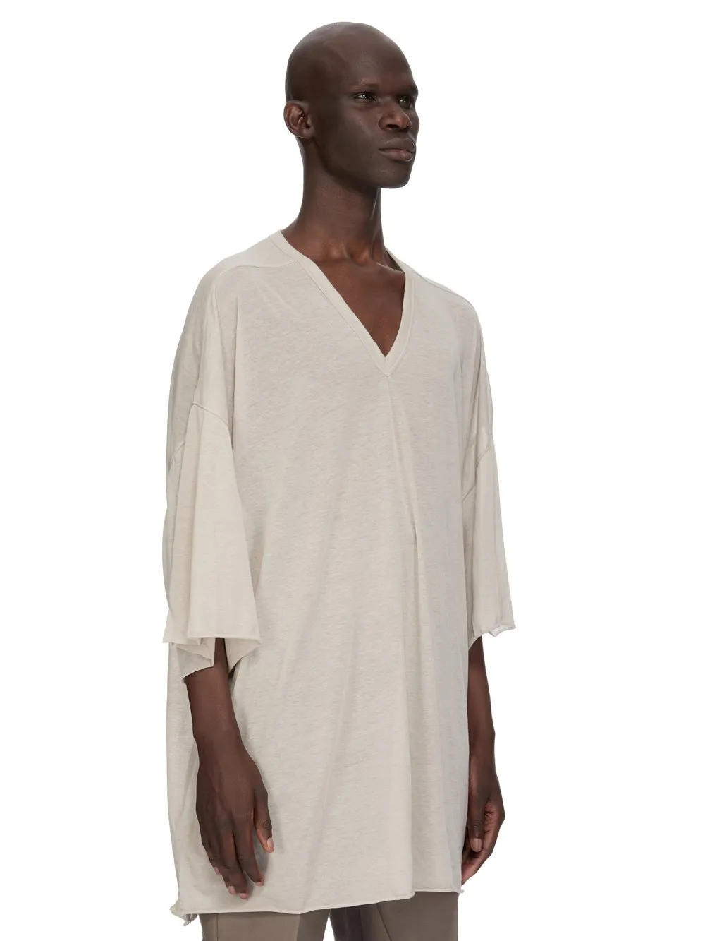 Rick Owens Temple V Tommy T In Pearl Unstable Cotton