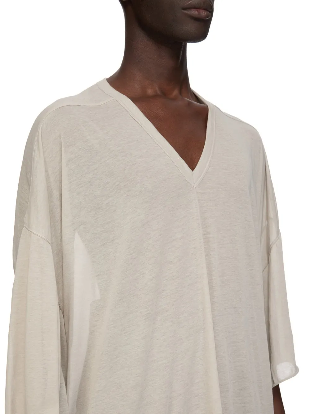 Rick Owens Temple V Tommy T In Pearl Unstable Cotton