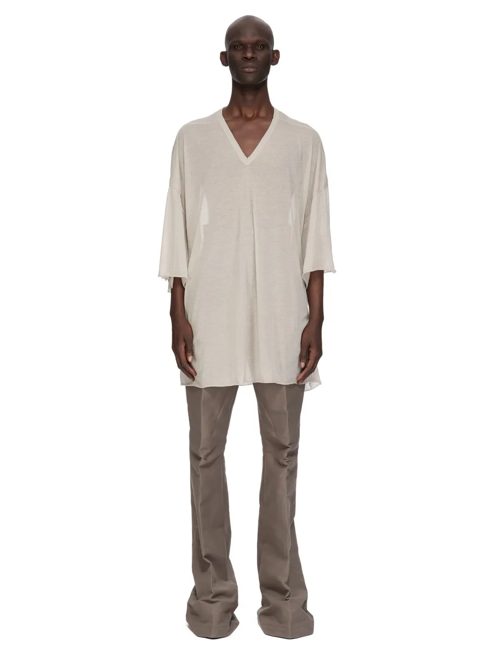 Rick Owens Temple V Tommy T In Pearl Unstable Cotton