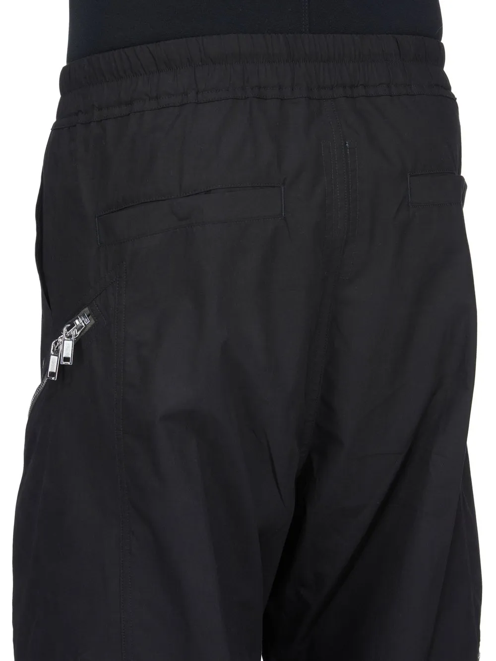 Rick Owens Temple Heizer Belas In Black Cotton Poplin