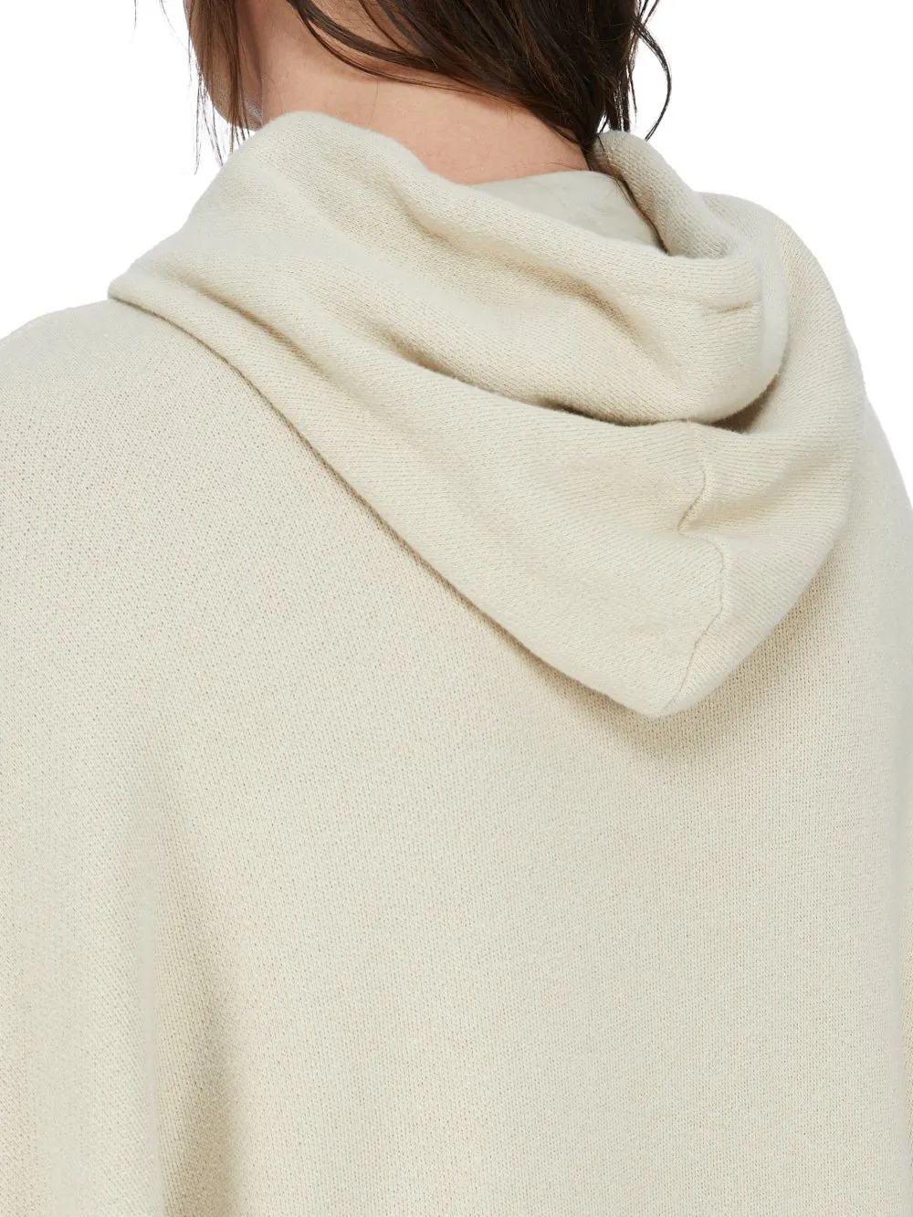 Rick Owens Temple Hun Hoodie In Sand Nep Terry Jersey