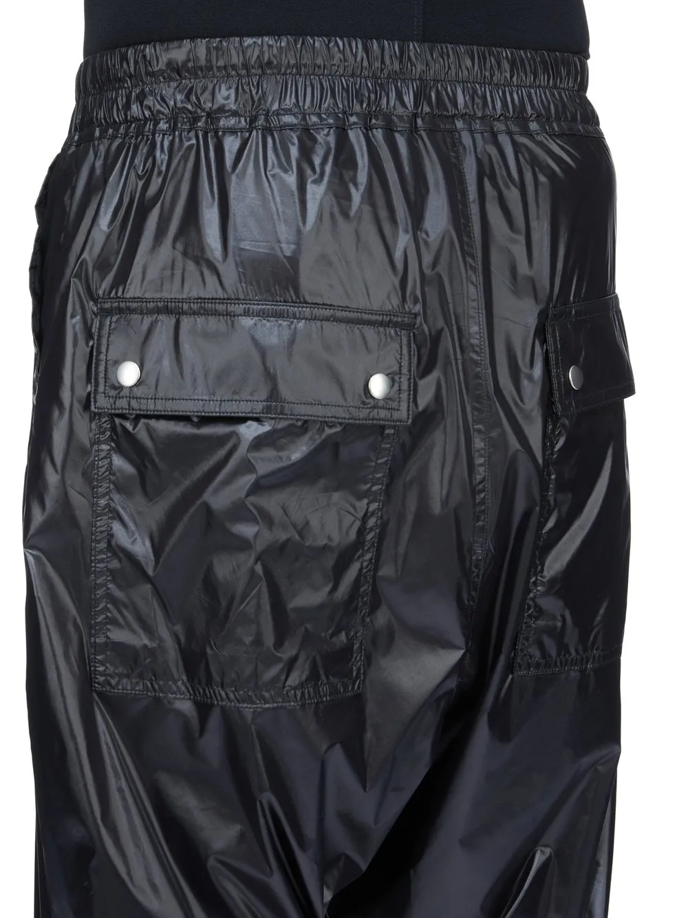 Rick Owens Temple Bela Pants In Black Shiny Nylon