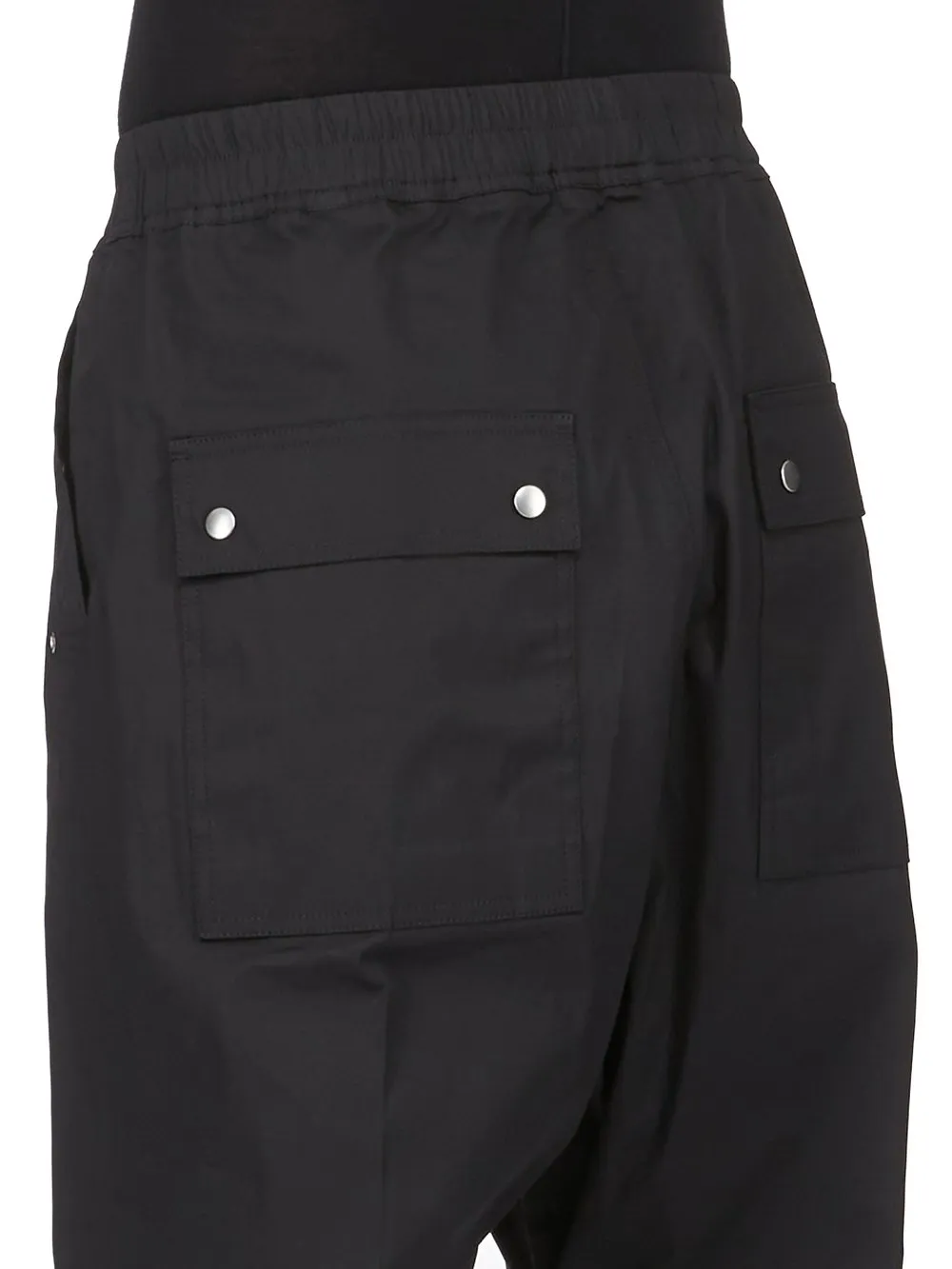 Rick Owens Temple Bela Pants In Black Heavy Poplin
