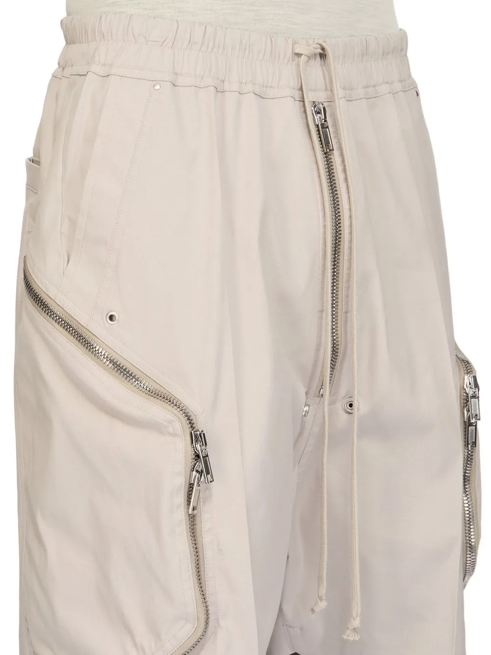 Rick Owens Temple Heizer Bela In Pearl Heavy Poplin