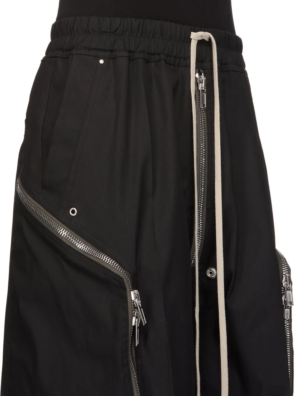 Rick Owens Temple Heizer Bela In Black Heavy Poplin