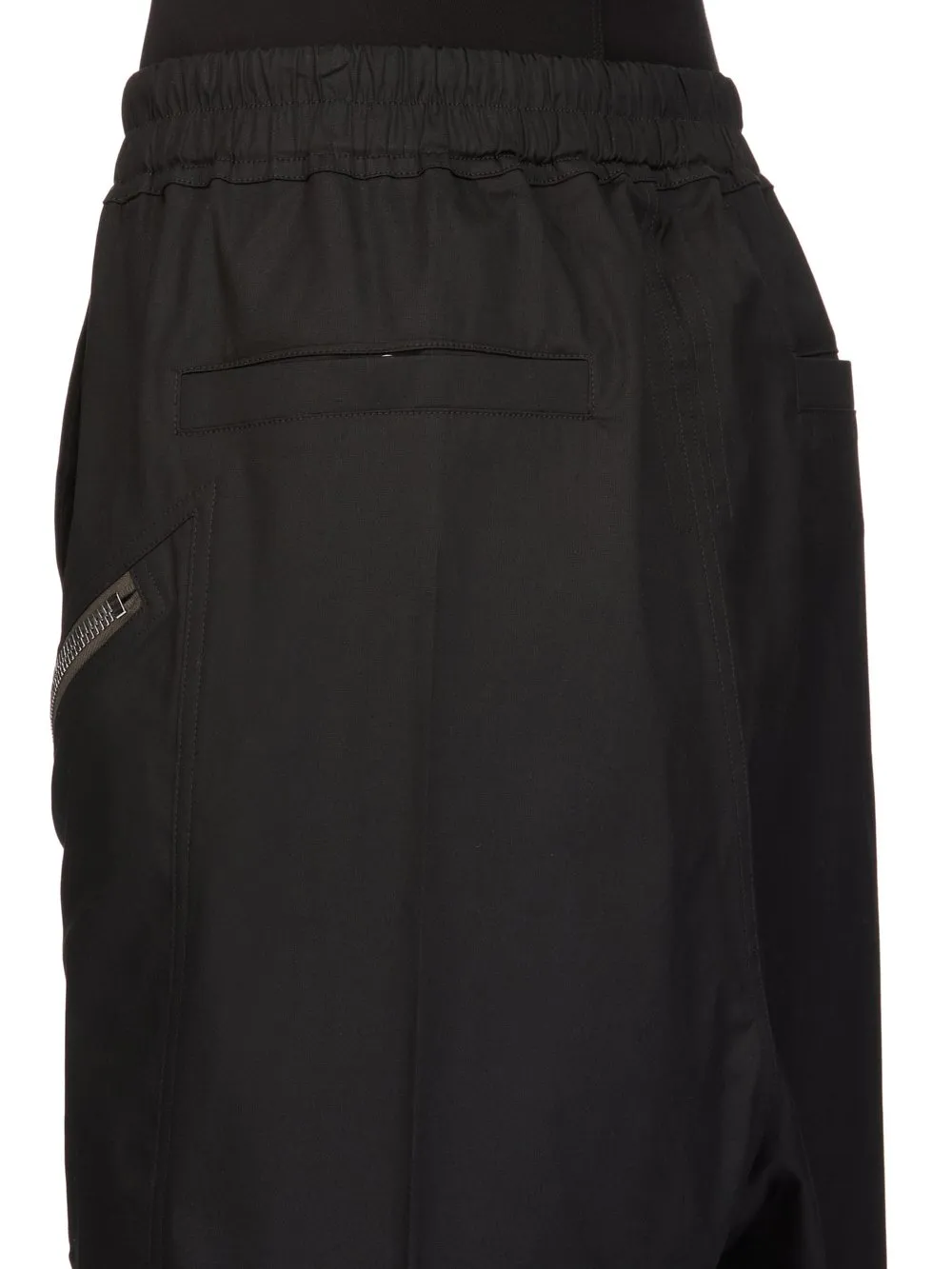 Rick Owens Temple Heizer Bela In Black Heavy Poplin
