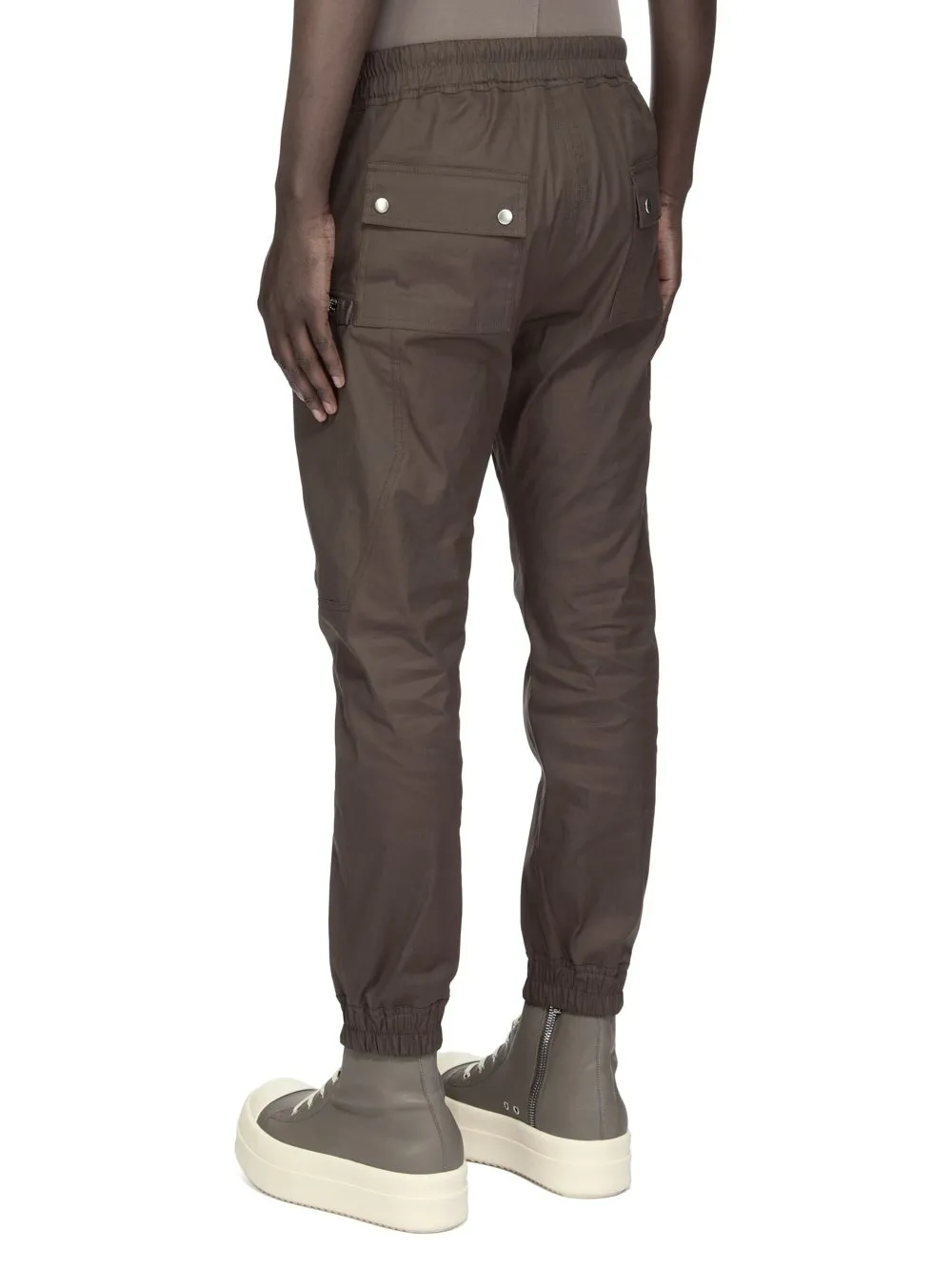 Rick Owens Temple Bauhaus Cargo In Dark Dust Heavy Poplin