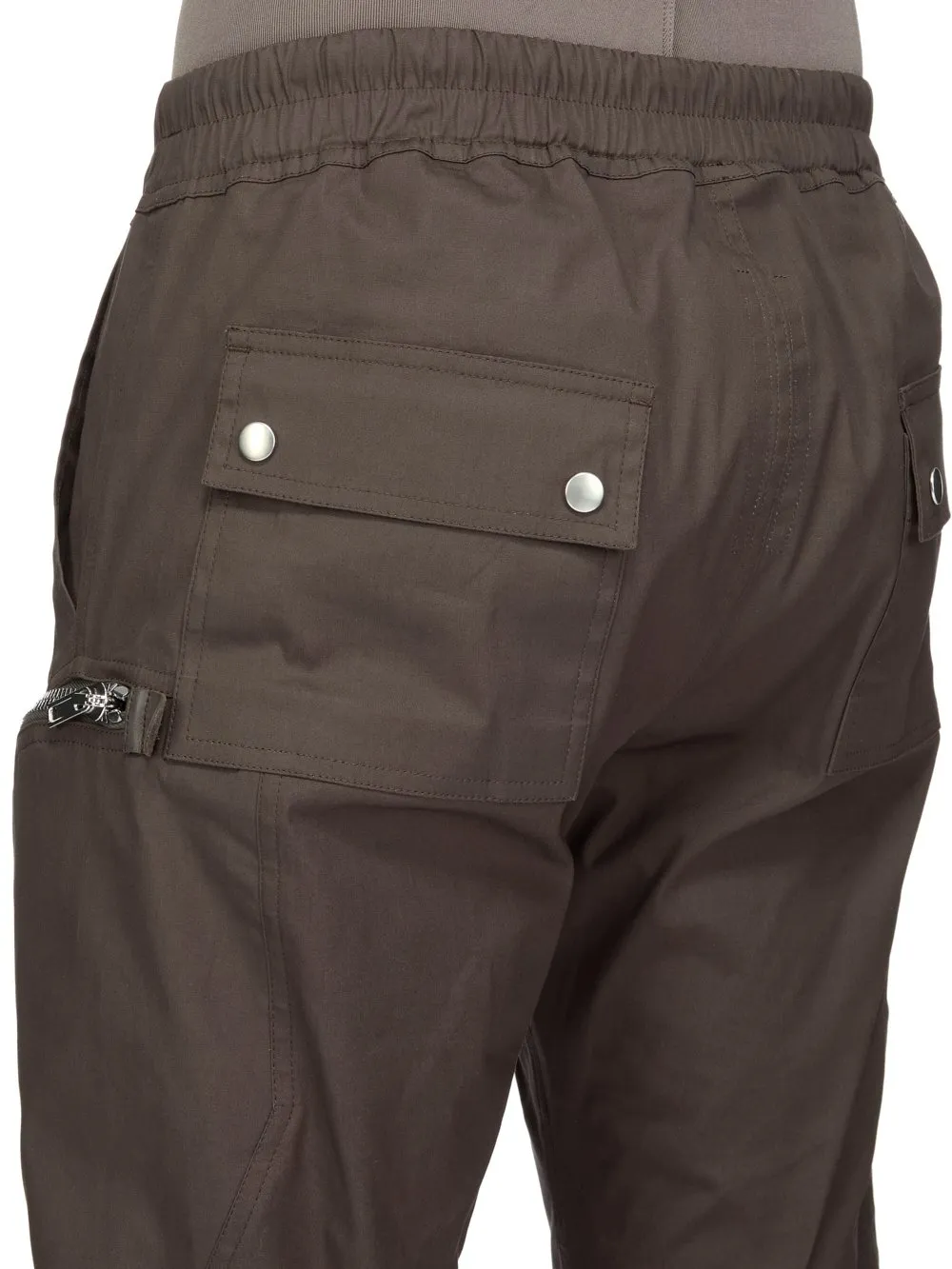 Rick Owens Temple Bauhaus Cargo In Dark Dust Heavy Poplin