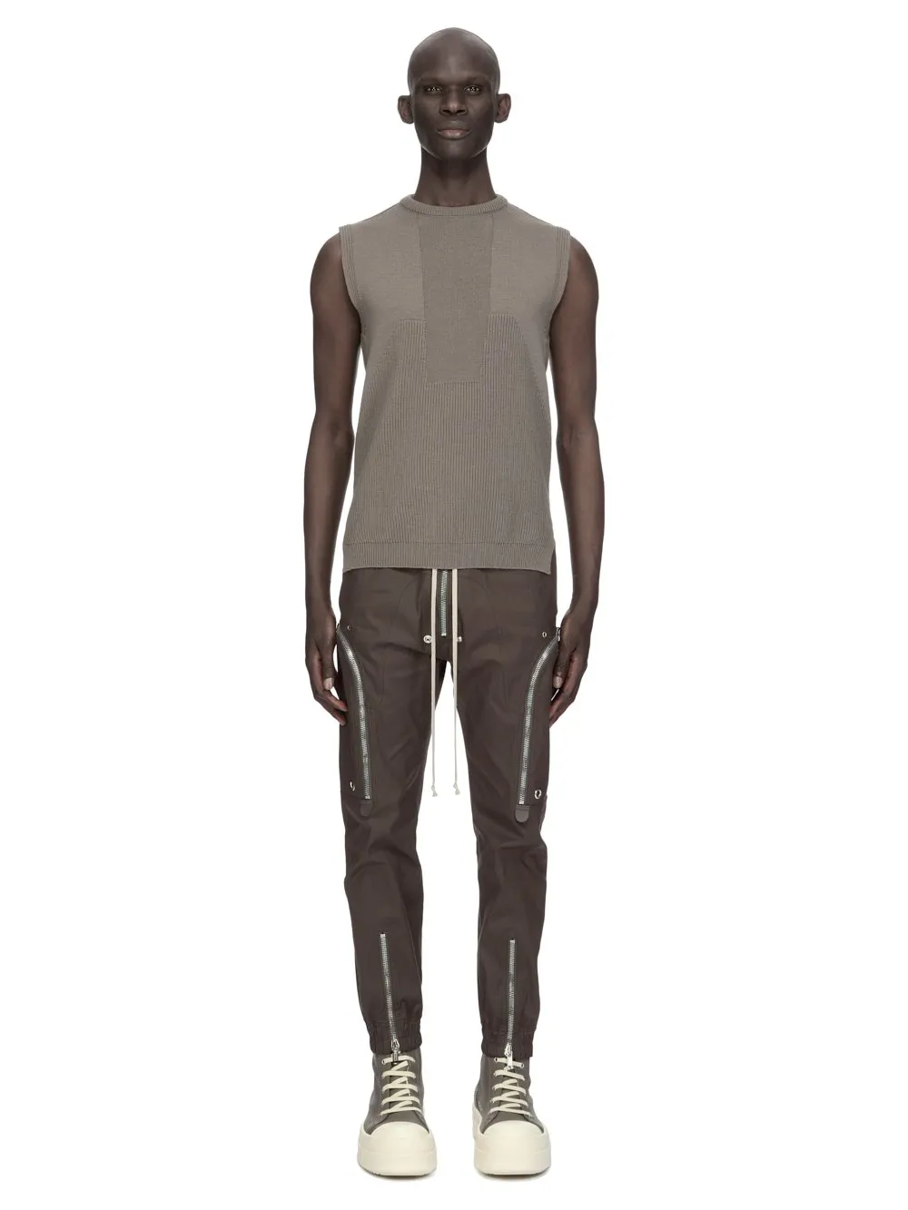 Rick Owens Temple Bauhaus Cargo In Dark Dust Heavy Poplin
