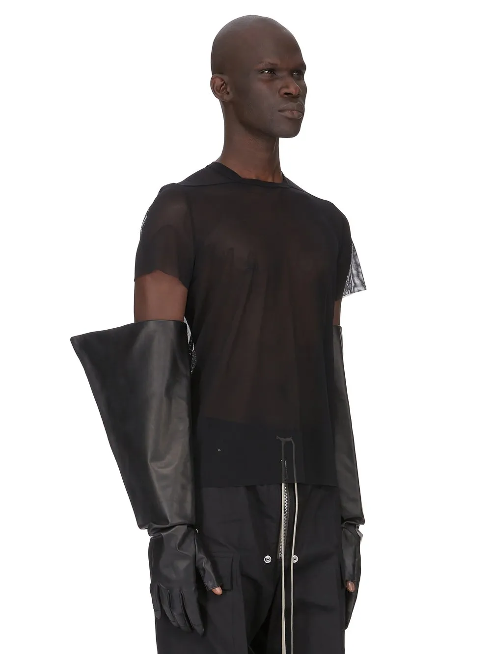 Rick Owens Temple Gauntles Gloves In Black Scarf