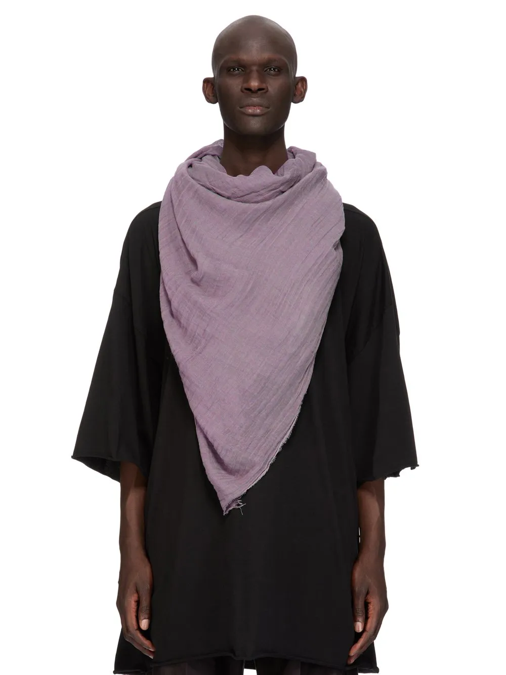 Rick Owens Temple Sandy Mega 140X200 In Violet Scarf