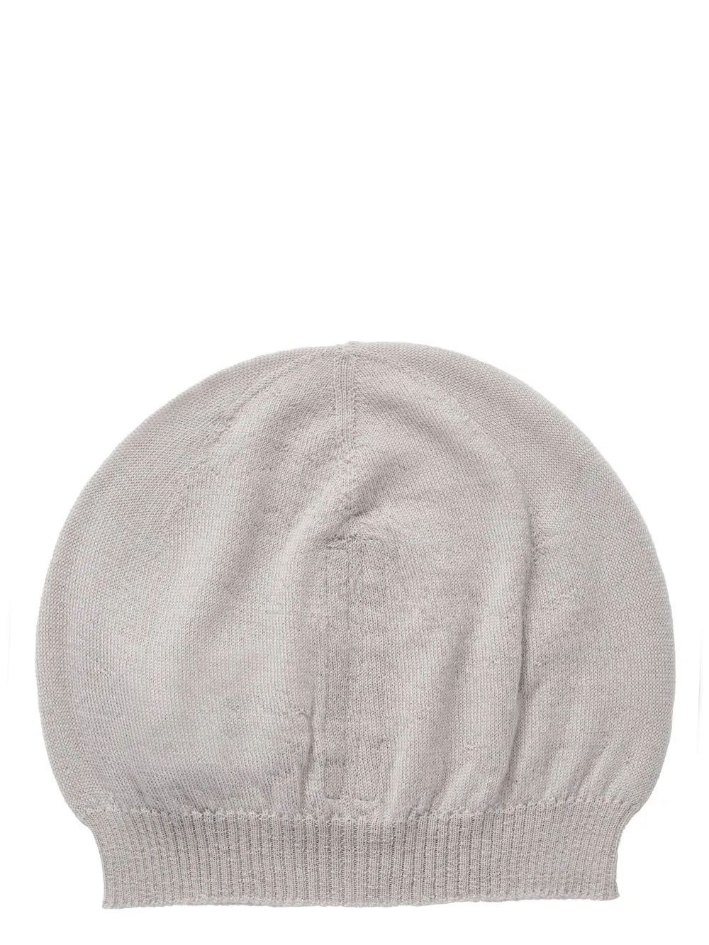 Rick Owens Temple Hat In Pearl Lightweight Cashmere Knit