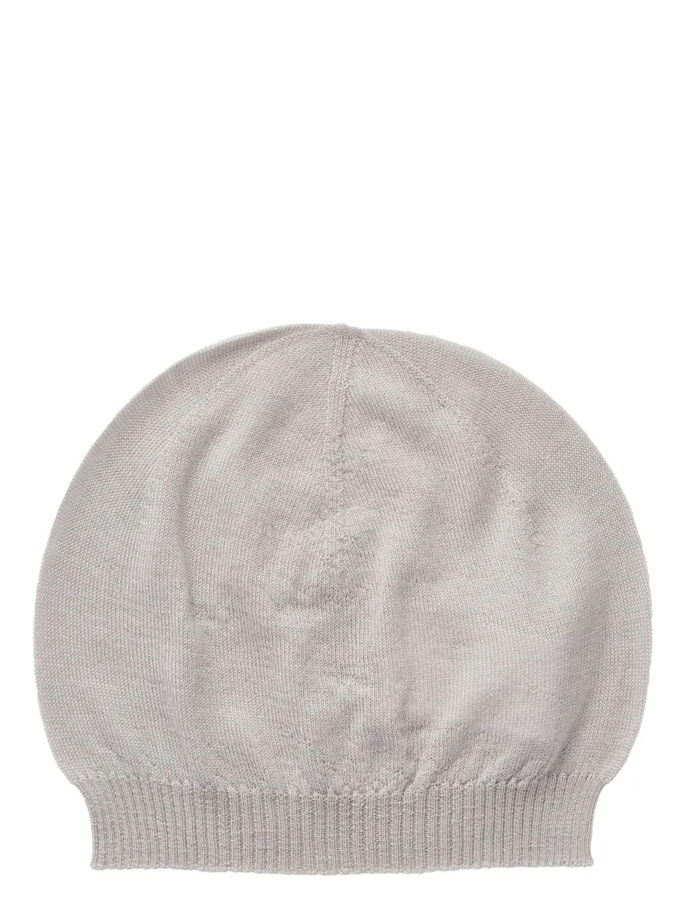 Rick Owens Temple Hat In Pearl Lightweight Cashmere Knit