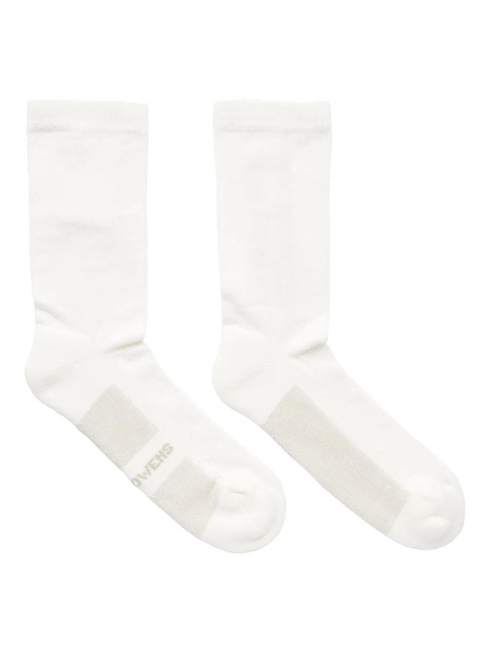 Rick Owens Temple Glitter Socks In Milk/Pearl Cotton Knit
