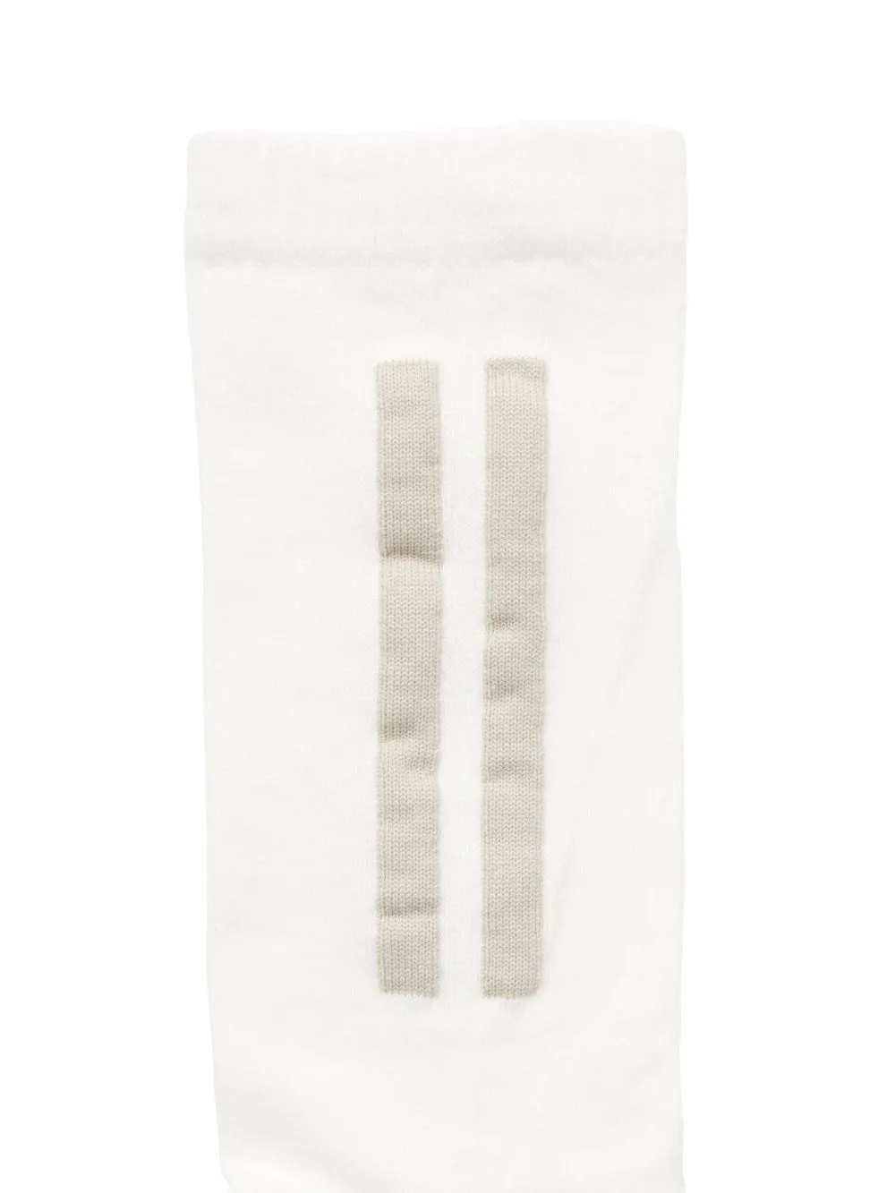 Rick Owens Temple Glitter Socks In Milk/Pearl Cotton Knit