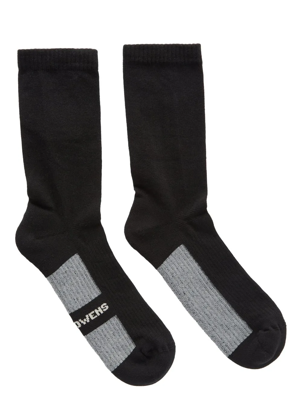 Rick Owens Temple Glitter Socks In Black / Pearl Cotton Knit