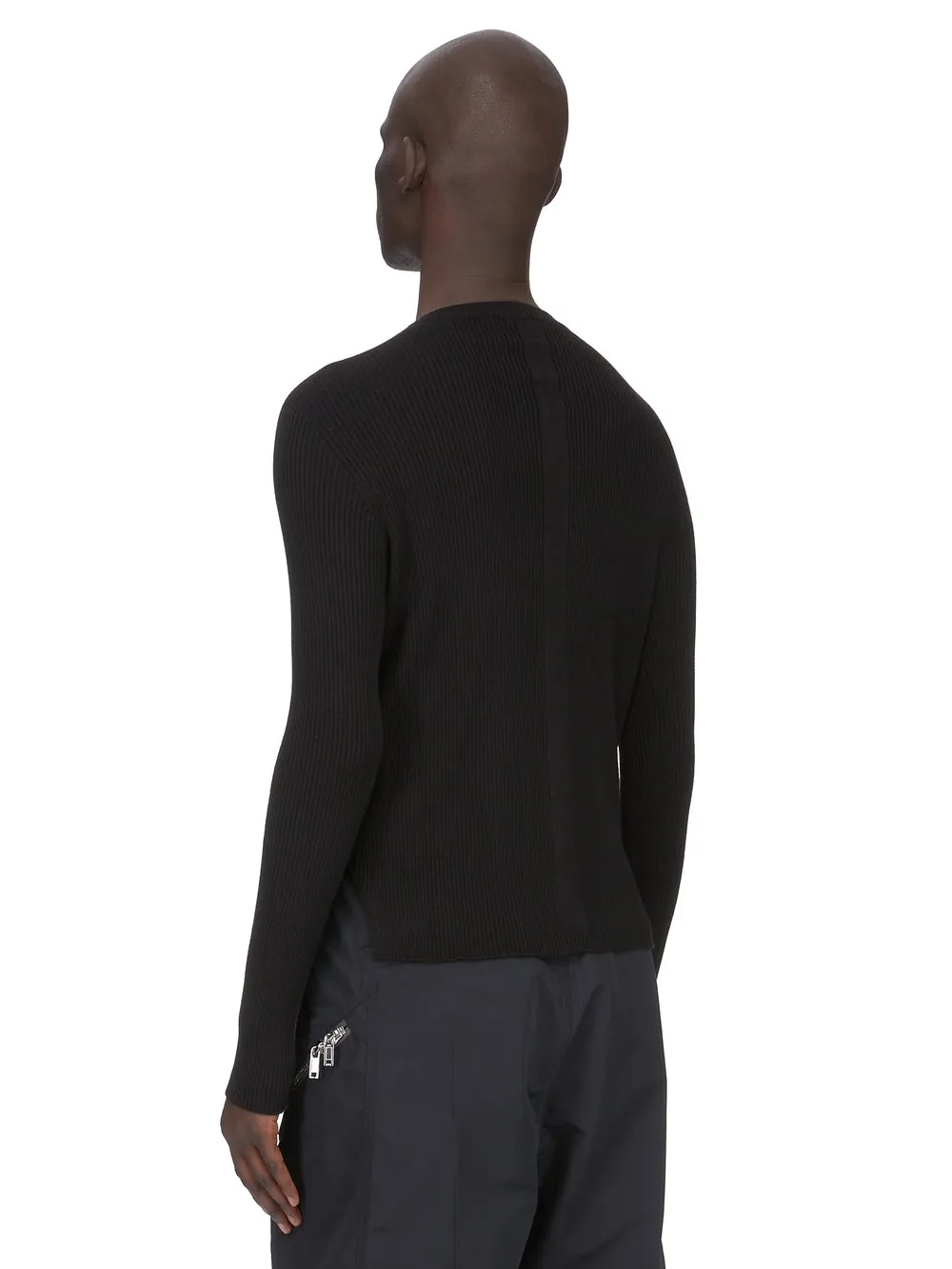 Rick Owens Temple Ribbed Geo In Dust Ribbed Knit