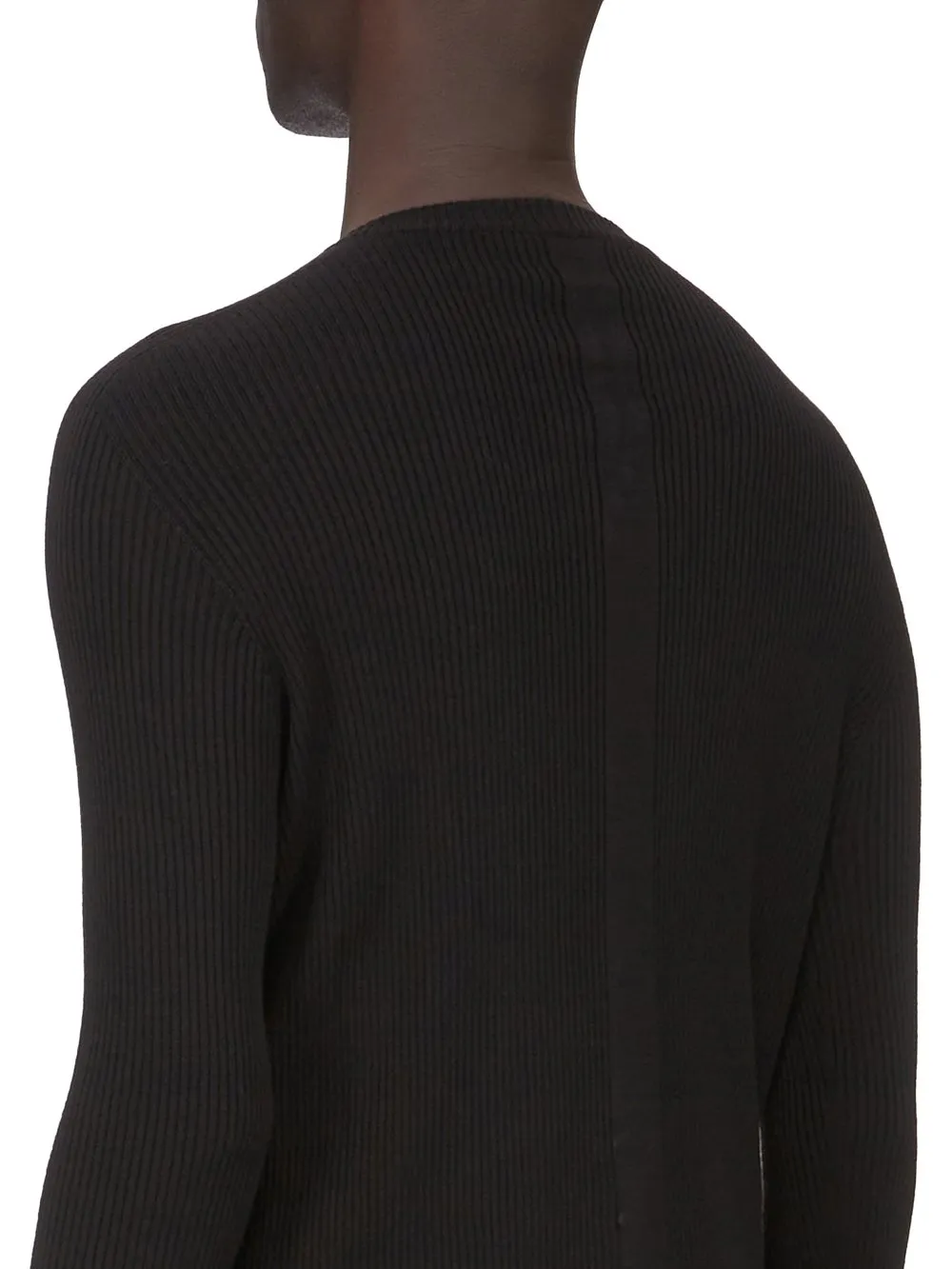 Rick Owens Temple Ribbed Geo In Dust Ribbed Knit