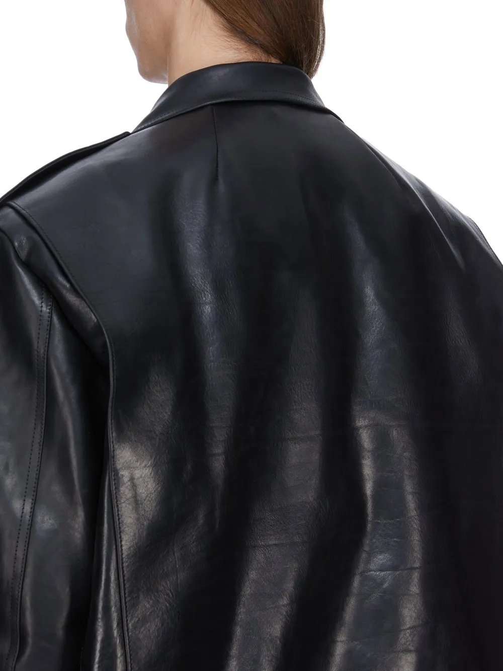 Rick Owens Temple Jumbo Bauhaus Stooges In Black Glossy Bull