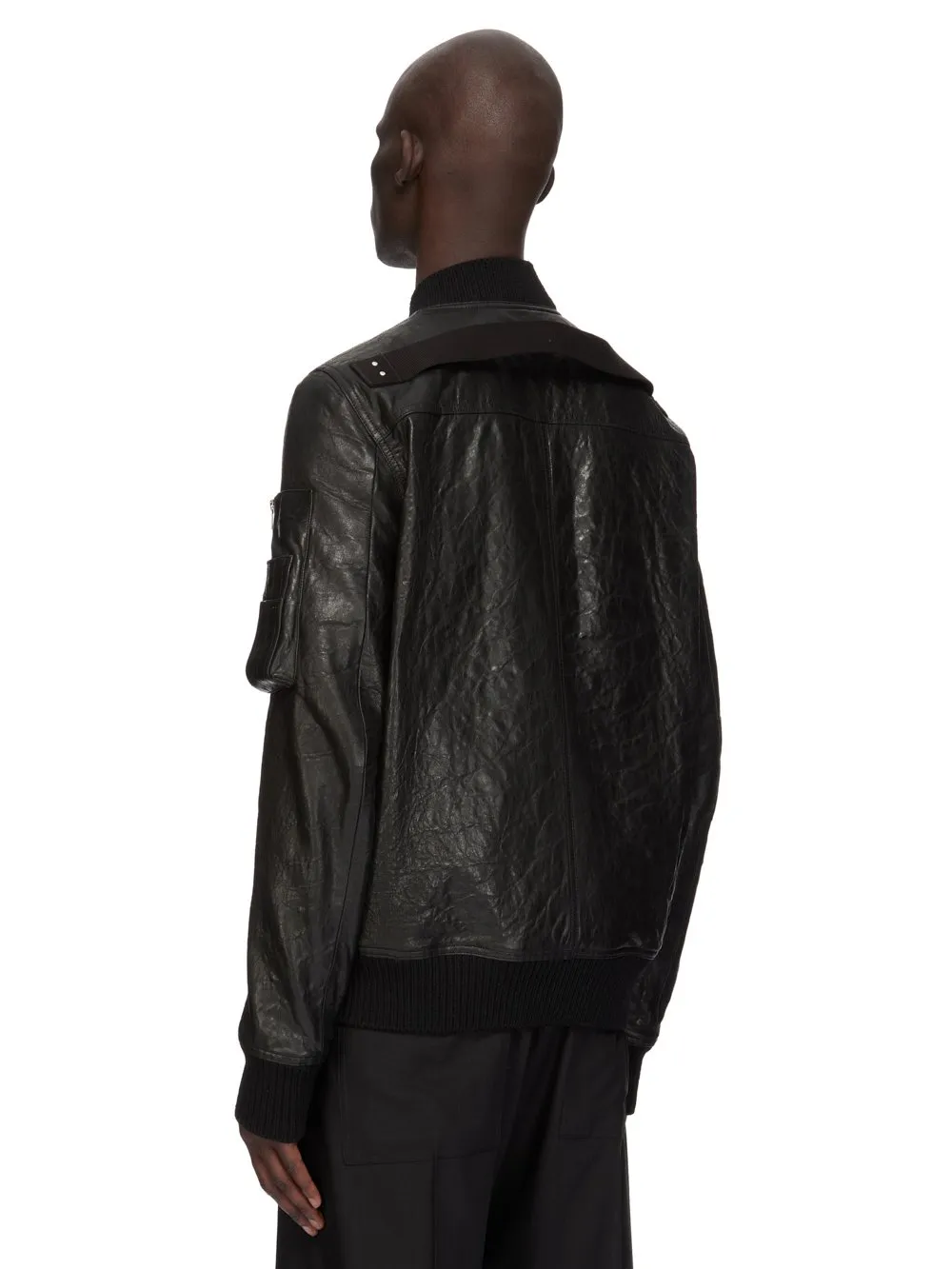 Rick Owens Temple Classic Flight In Black Tumbled Lamb