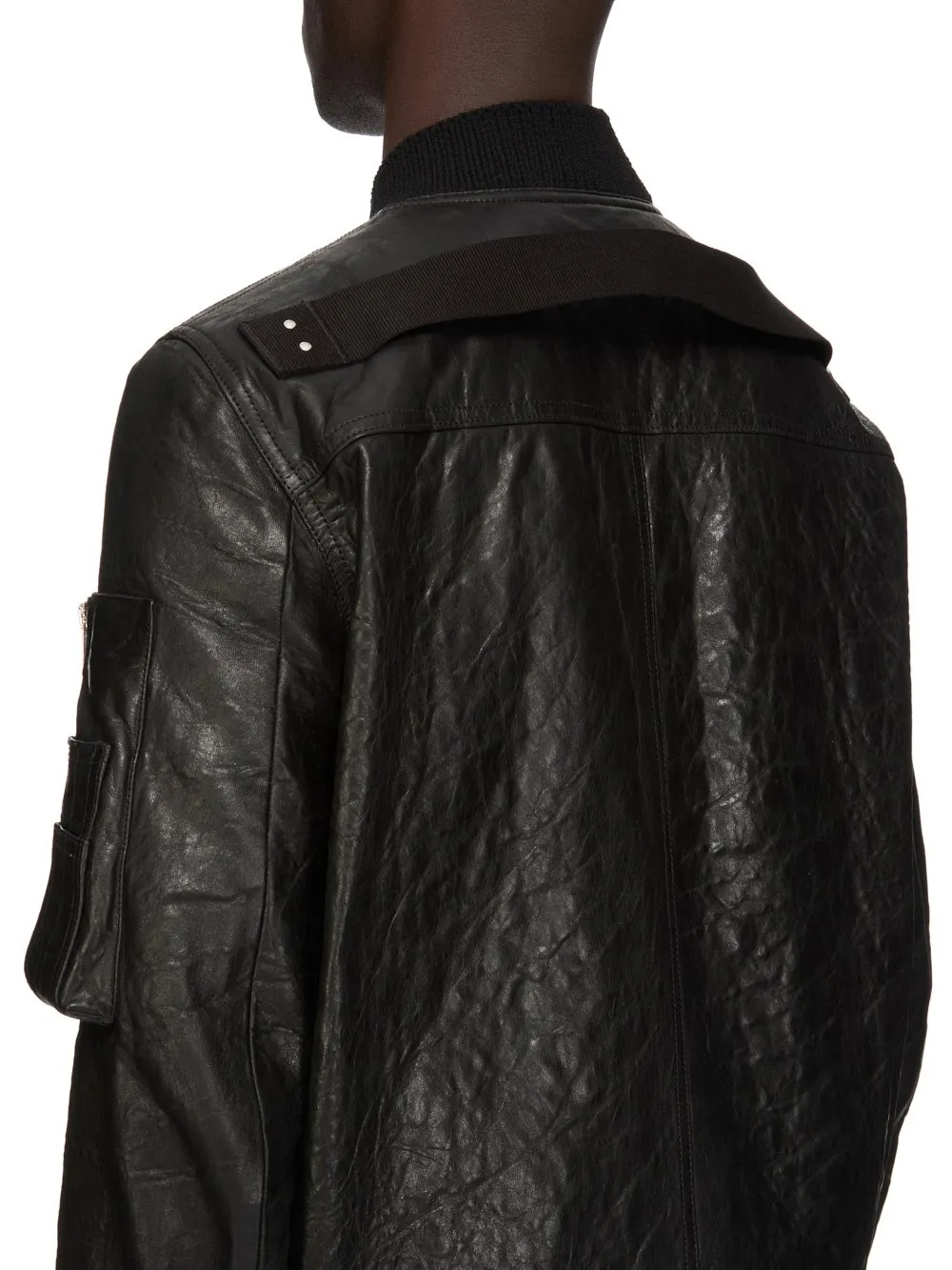Rick Owens Temple Classic Flight In Black Tumbled Lamb