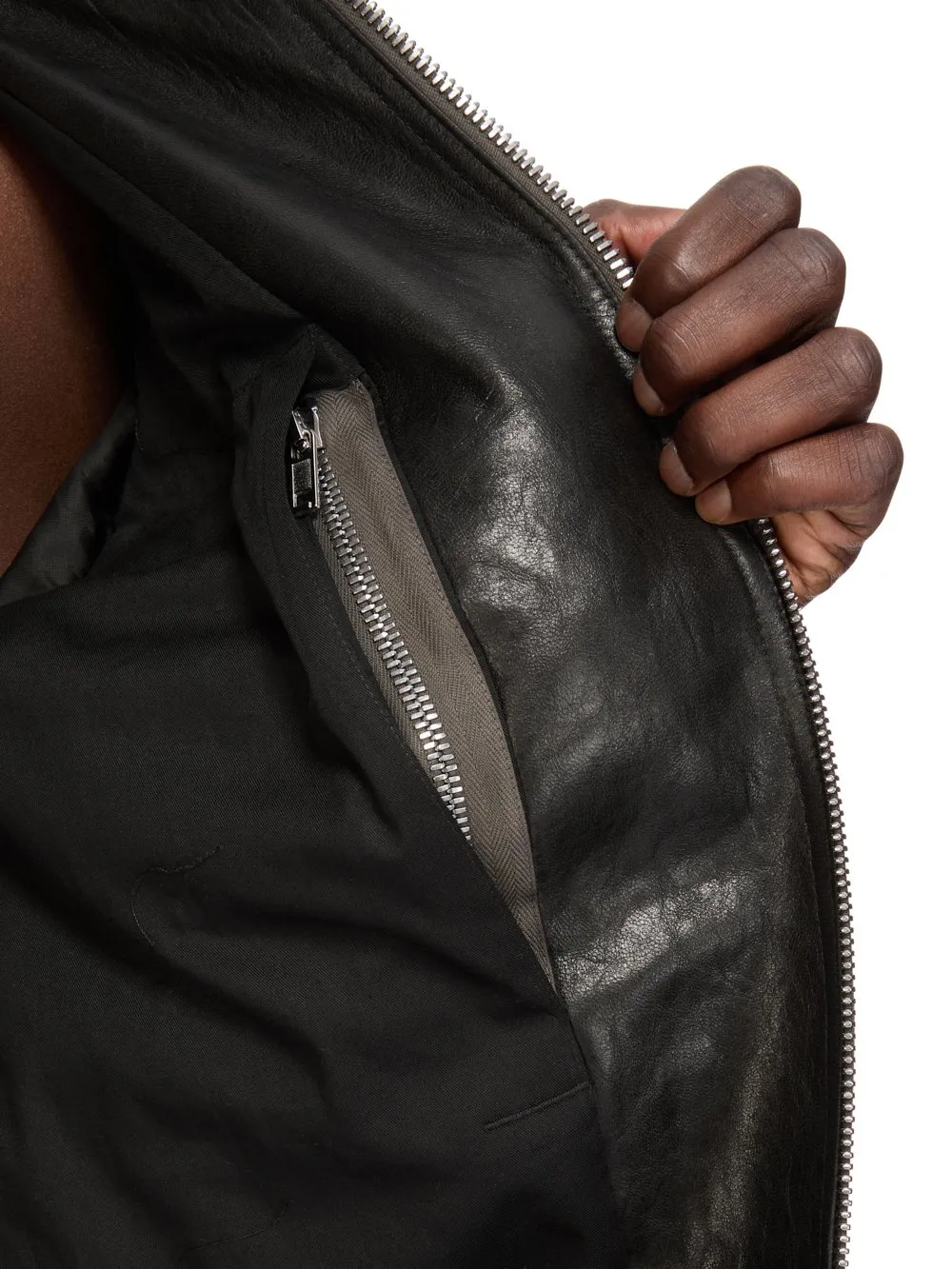 Rick Owens Temple Classic Flight In Black Tumbled Lamb