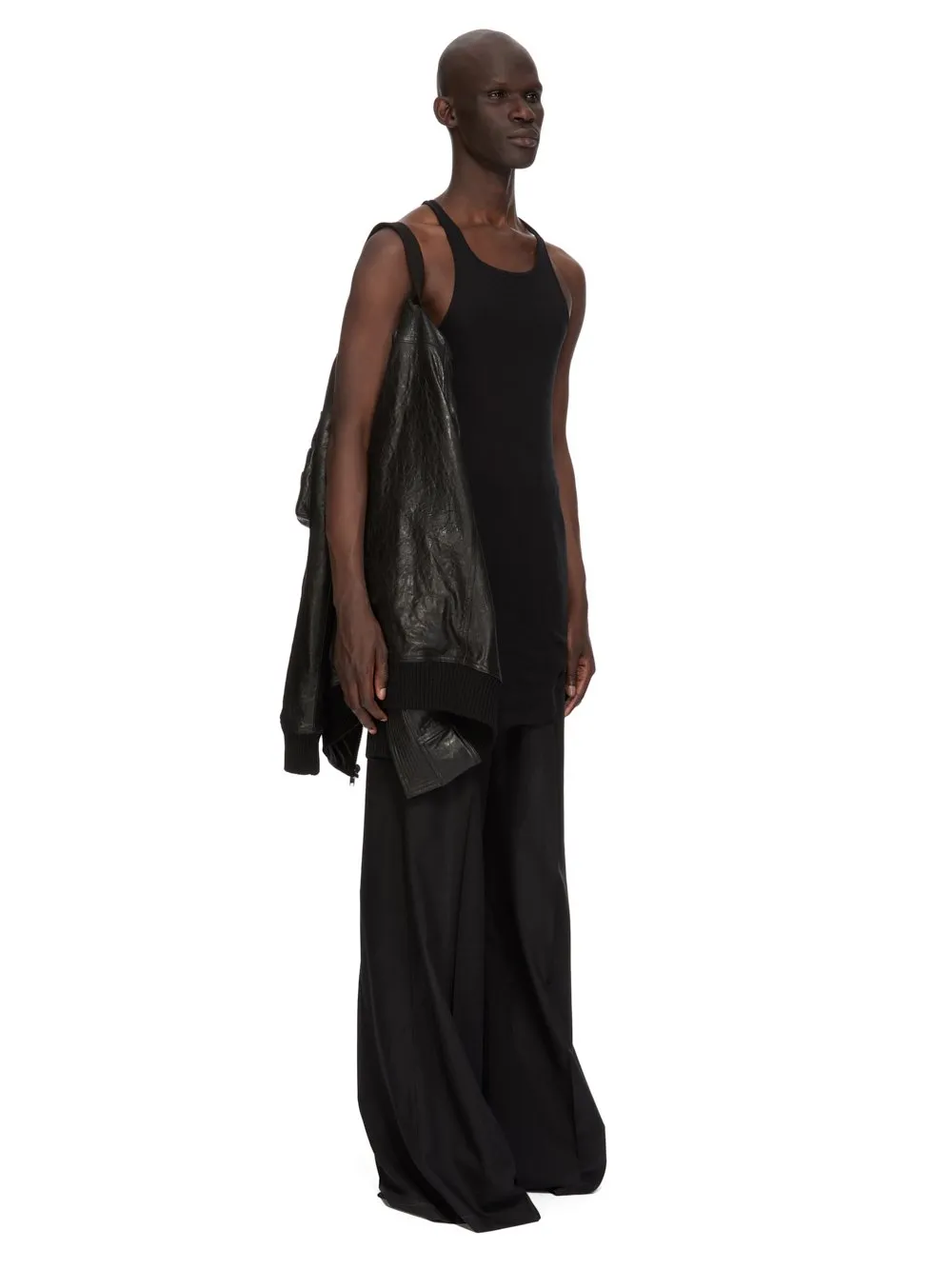 Rick Owens Temple Classic Flight In Black Tumbled Lamb