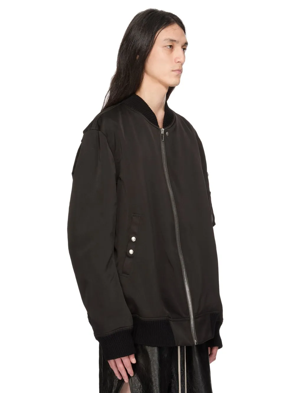 Rick Owens Temple Classic Flight In Black Tech Duchesse