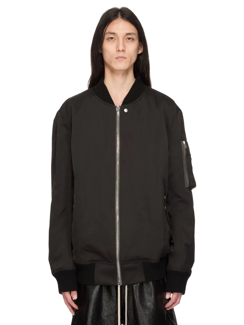 Rick Owens Temple Classic Flight In Black Tech Duchesse