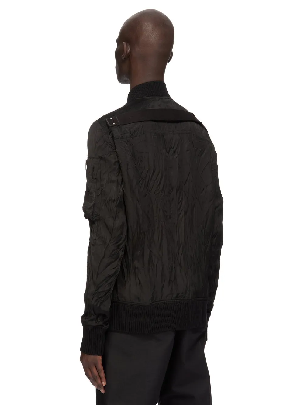 Rick Owens Temple Classic Flight In Black Cupro Satin
