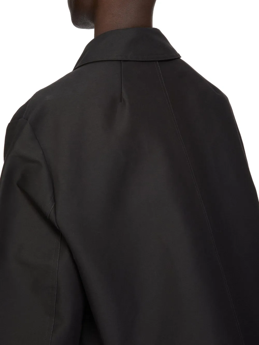 Rick Owens Temple Heizer Mac Jkt In Black Cotton Manc