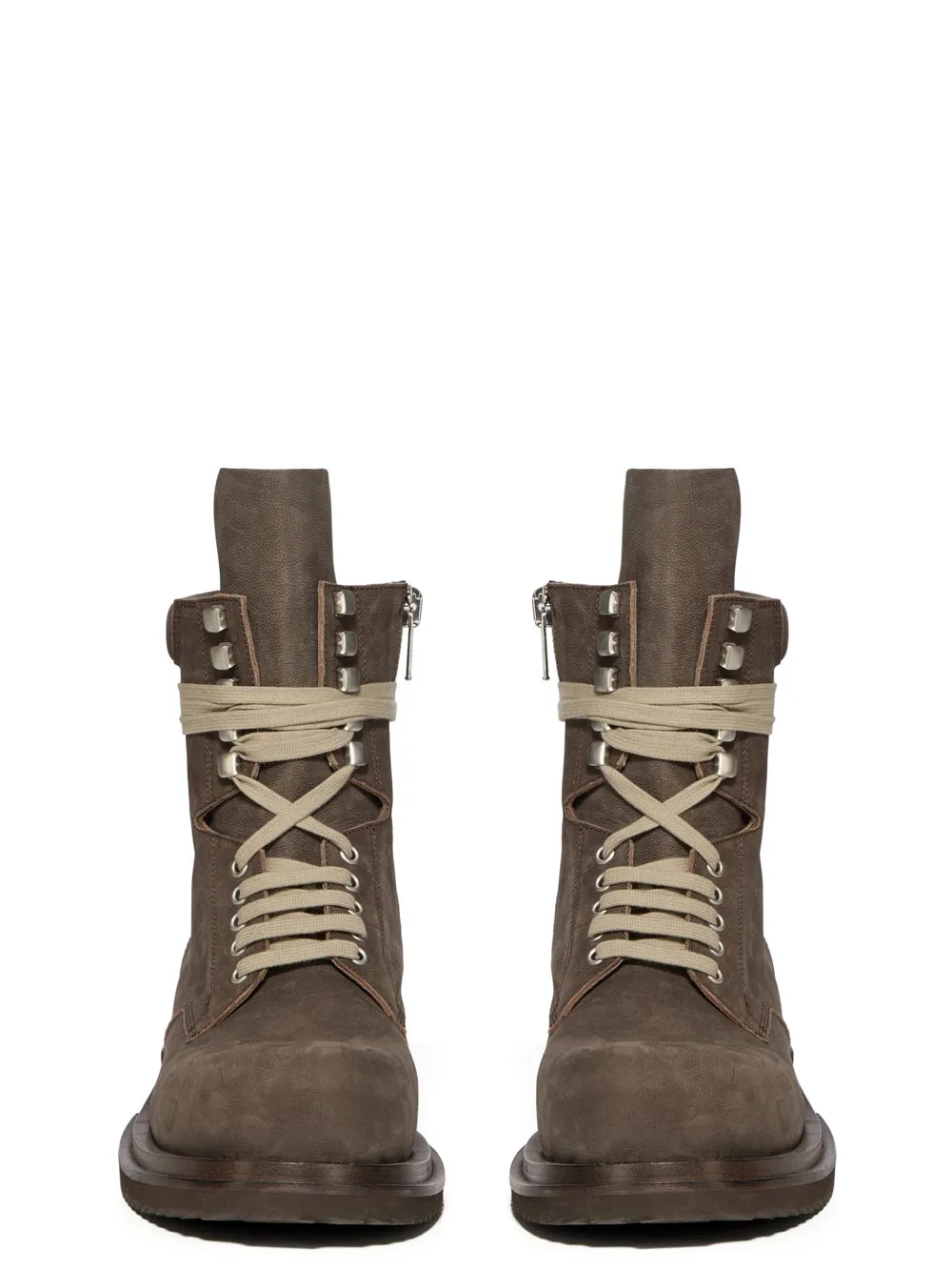 Rick Owens Temple Low Army Gabe In Dark Dust Waxy Nubuck
