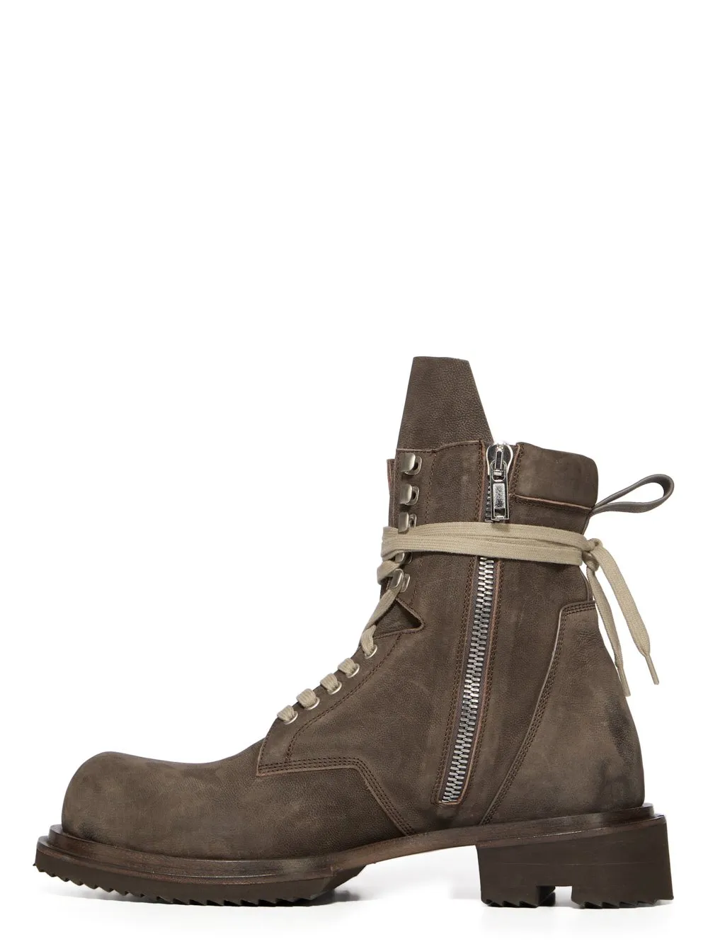 Rick Owens Temple Low Army Gabe In Dark Dust Waxy Nubuck