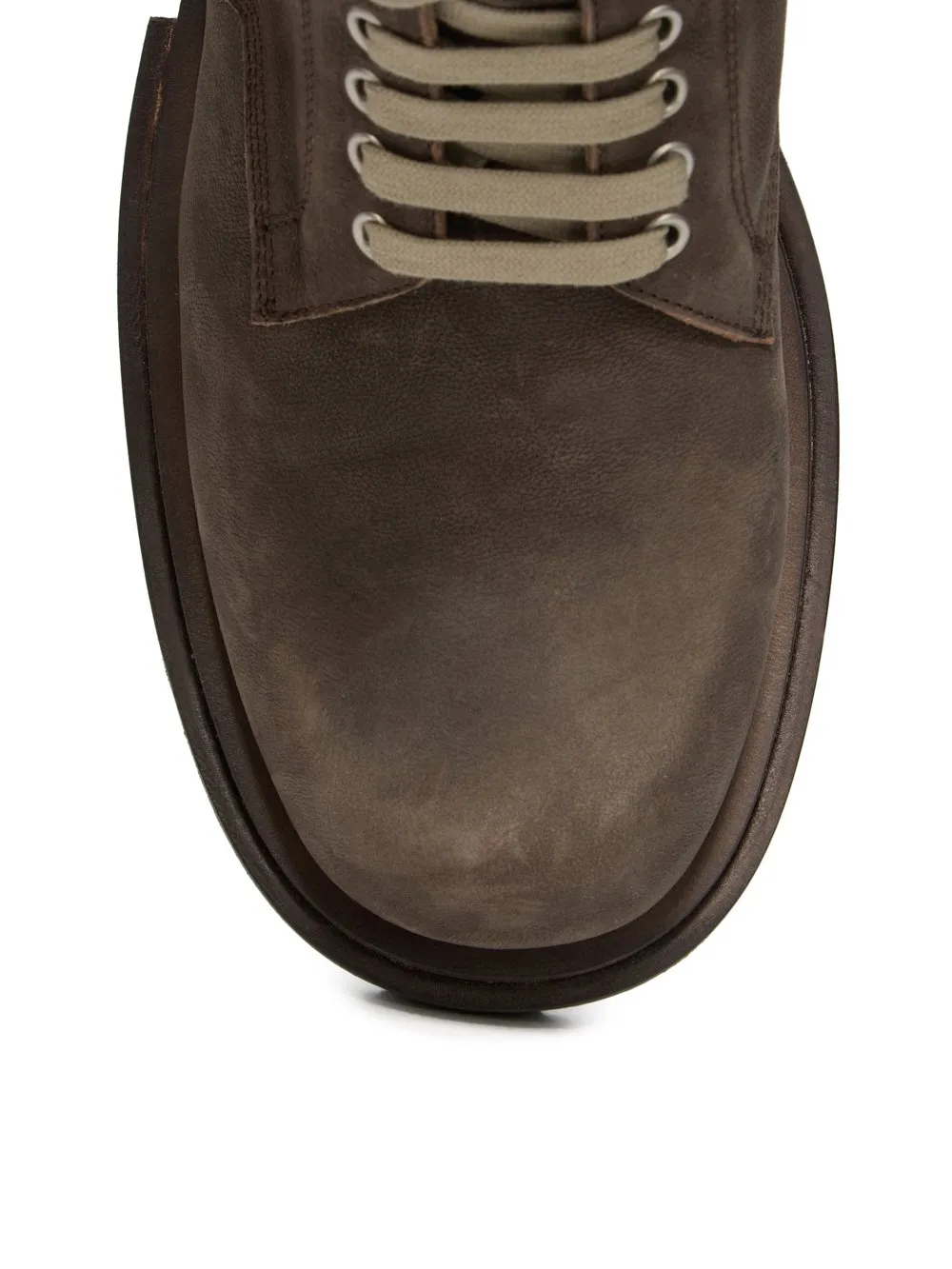 Rick Owens Temple Low Army Gabe In Dark Dust Waxy Nubuck