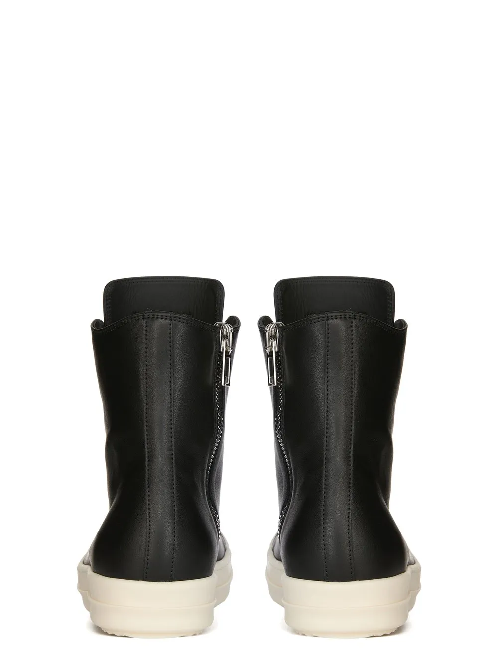 Rick Owens Temple Sneakers In Black/Milk/Milk Washed Calf