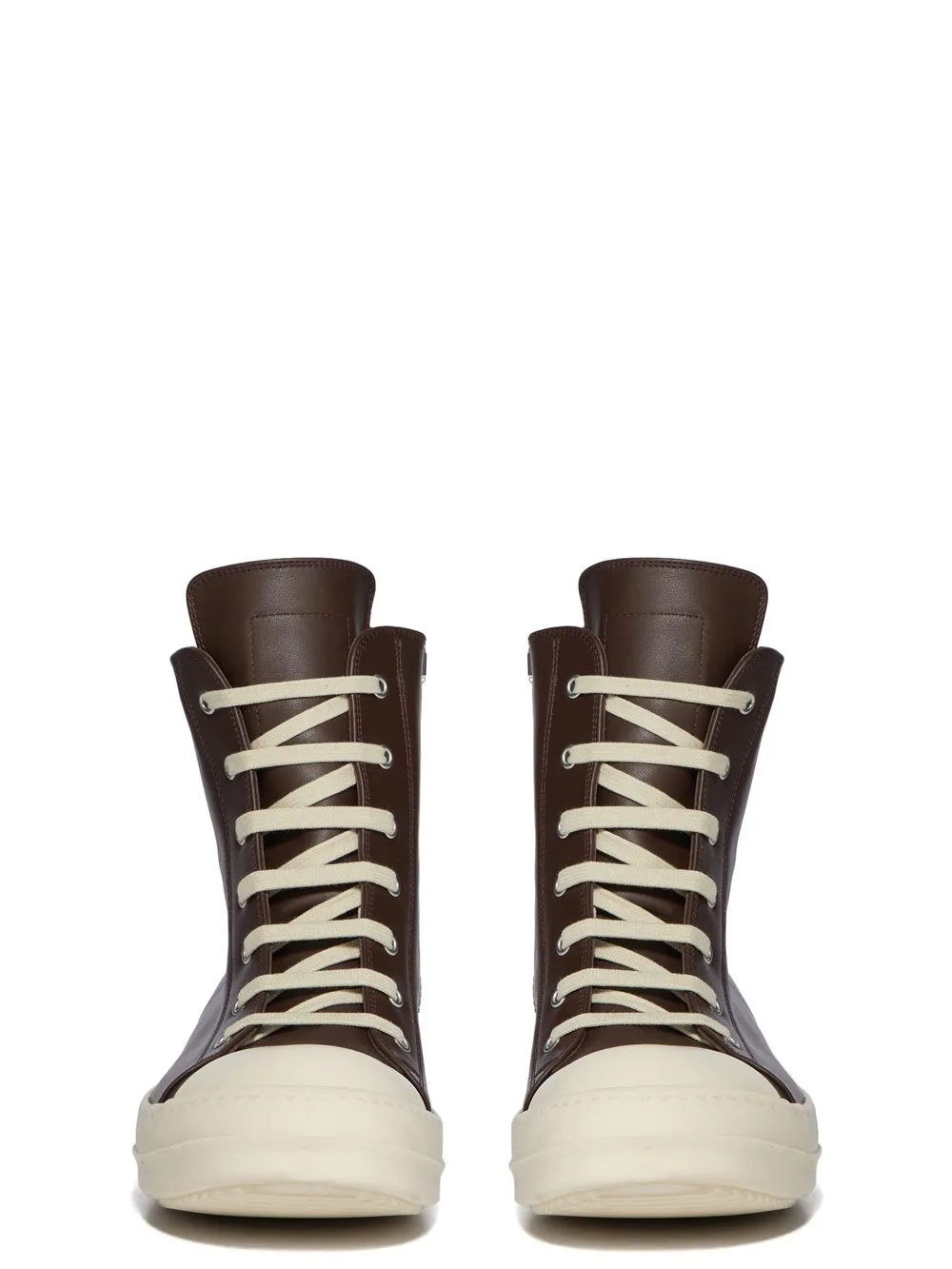 Rick Owens Temple Sneaks In Macassar/Milk/Milk Full Grain Calf Leather