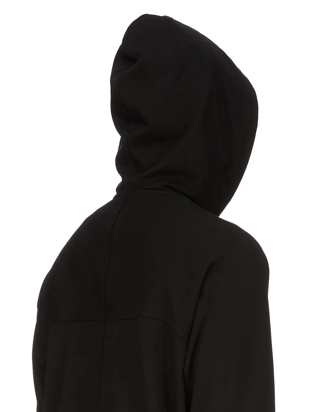 Rick Owens Concordians Windbreaker In Black Heavy Jersey