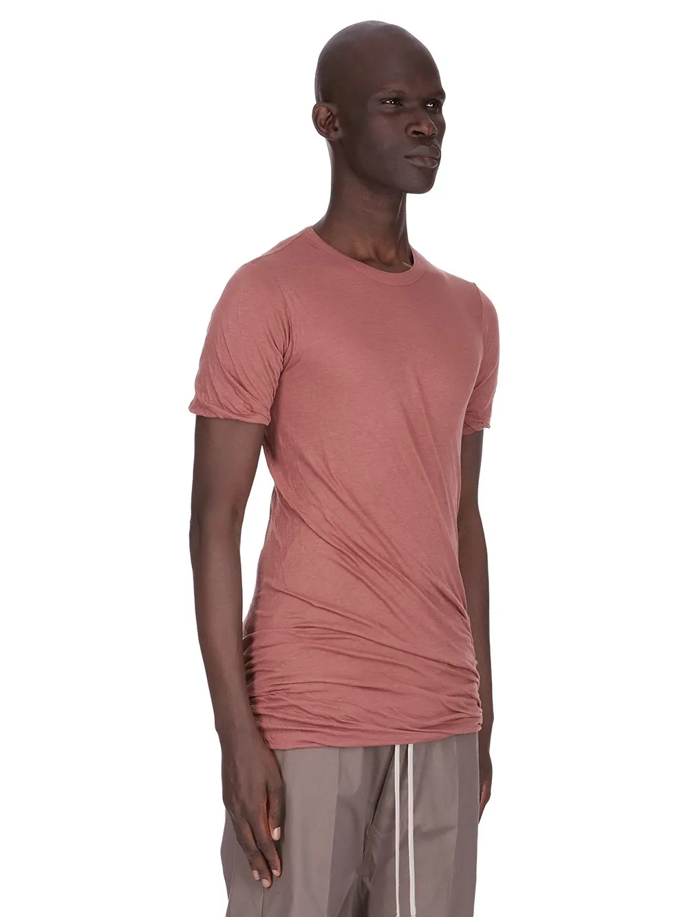 Rick Owens Concordians Double Ss T In Rosewood Unstable Cotton