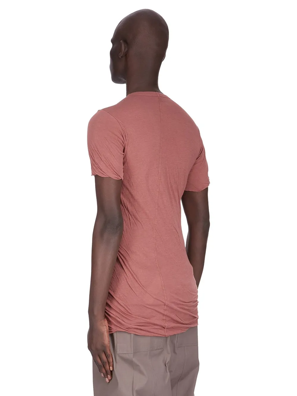 Rick Owens Concordians Double Ss T In Rosewood Unstable Cotton
