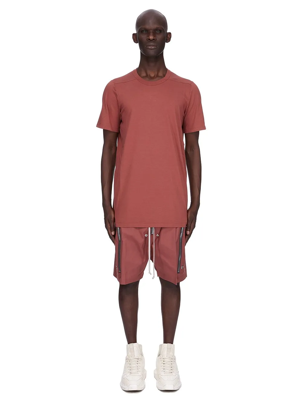 Rick Owens Concordians Level T In Rosewood Classic Cotton Jersey