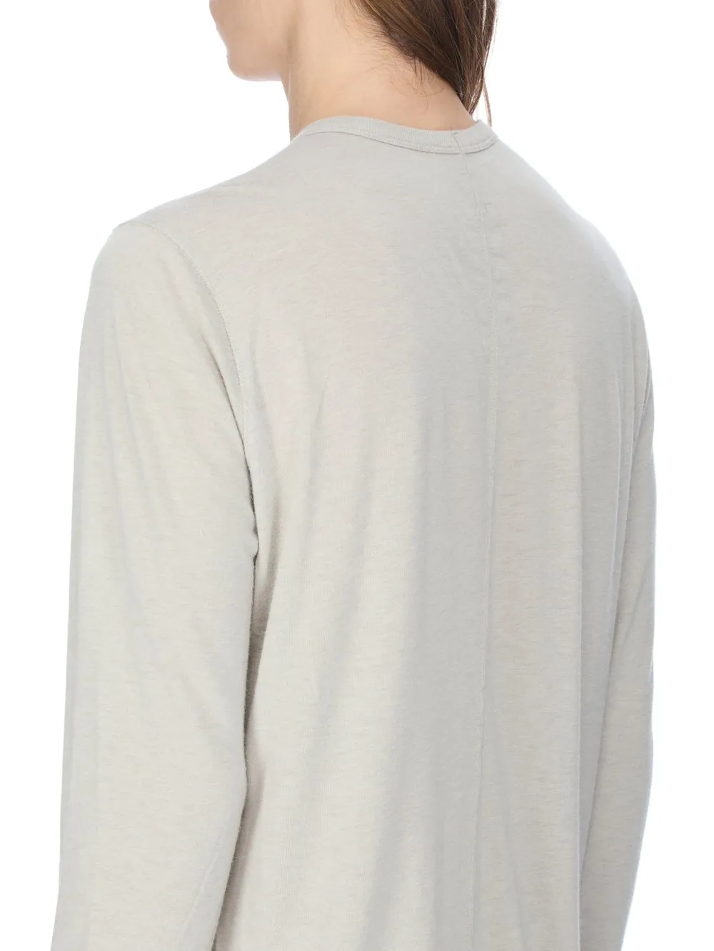 Rick Owens Concordians Level Ls T In Pearl Rainino Jersey