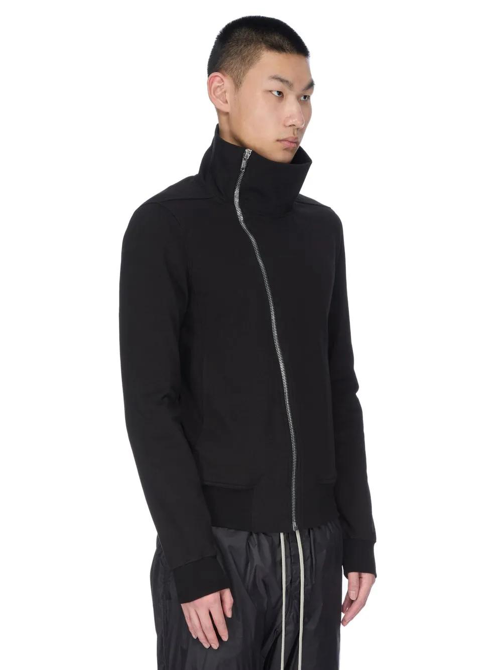 Rick Owens Concordians Bauhaus Jogger In Black Heavy Jersey