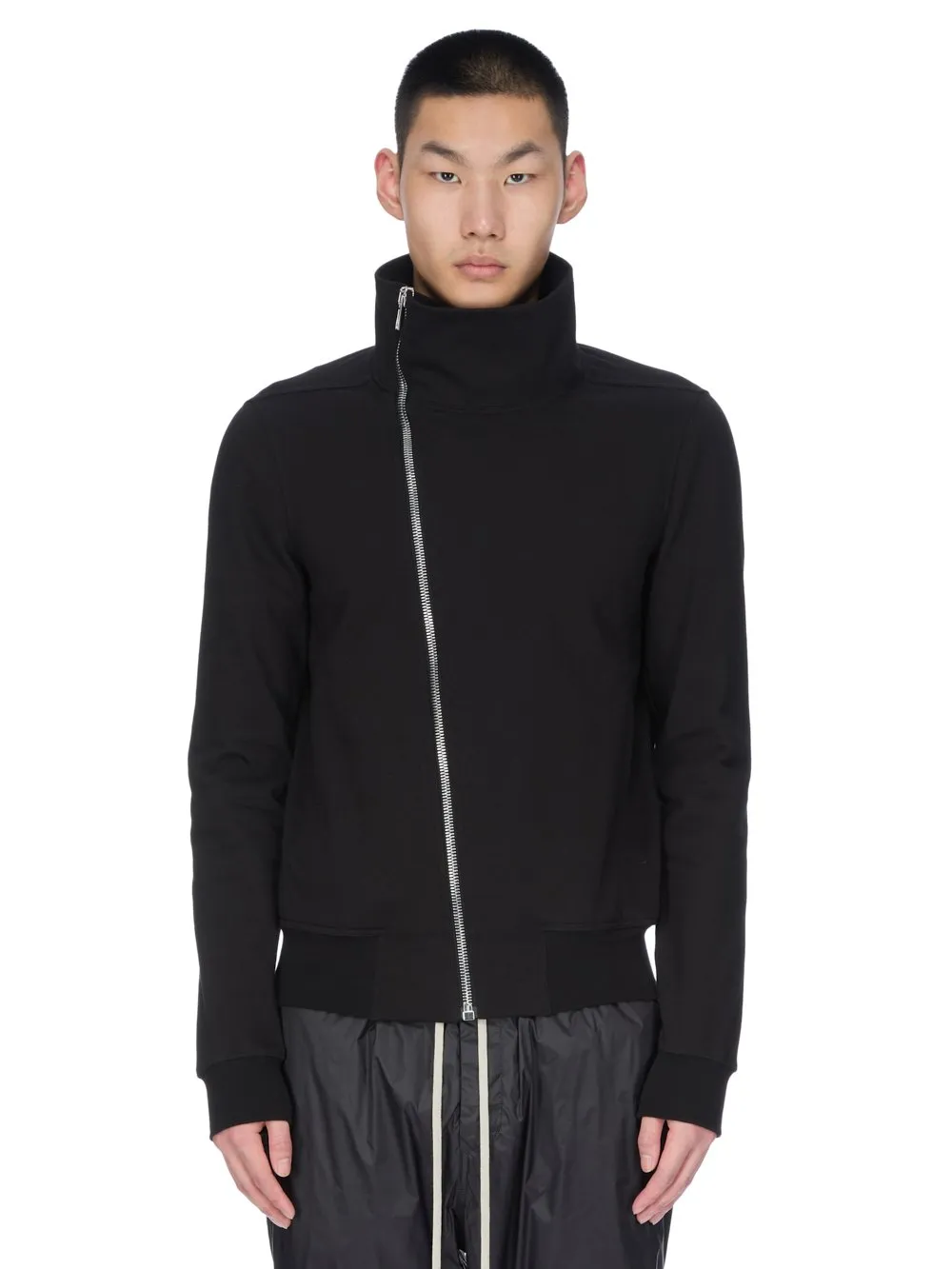 Rick Owens Concordians Bauhaus Jogger In Black Heavy Jersey